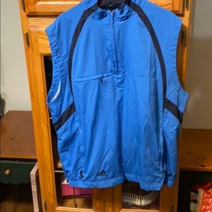 Adidas 1/4 zip blue vest